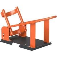 Motorcycle Wheel Chock, 816.5 kg Steel Motorcycle Front Wheel Chock, Orange
