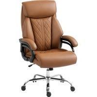 Office Chair with Spring Padding, PU Leather Computer Desk Chair