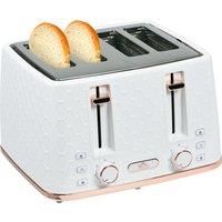 HOMCOM Four-Slice Honeycomb Toaster - White
