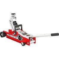 Hydraulic Low Profile Floor Jack, 2.5 Tonne Heavy Duty Steel Trolley Jack, Red