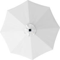 Outsunny 3 m Replacement Parasol Canopy with Top Vent, UPF 50+ Garden Parasol Replacement Canopy, 8 Rib Parasol Cover Replacement Fits Various Frames, Cream