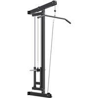 SPORTNOW Wall Mounted Lat Pull Down Machine, Crossover Cable Machine with High & Low Pulleys for Home Gym Full Body Workout