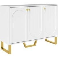 HOMCOM 3-Door Sideboard Storage Cabinet - White