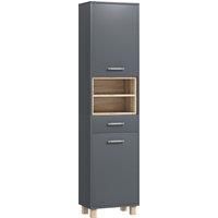 HOMCOM Tall Bathroom Storage Cabinet, Bathroom Storage Unit, Freestanding Bathroom Cabinet with Open Shelves and Drawer