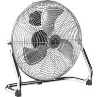 HOMCOM Metal Desk Fan with 3 Speeds & 120 Adjustable Tilt - Silver