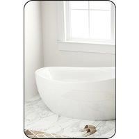 Rectangle Wall-mounted Bathroom Mirror, Black