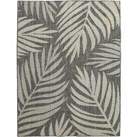 HOMCOM UV Resistant Indoor & Outdoor Area Rug, Easy-Cleaning Machine Washable Rug for Patio, Garden, Kitchen, Bathroom or Living Room, 170 x 120 cm, Grey