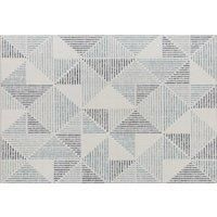 HOMCOM Modern Area Rug, Geometric Pattern Non-Slip Washable Rug, Soft Floor Carpet for Living Room, Bedroom, Dining Room, Home Office, 170 x 120 cm, Multi-Coloured