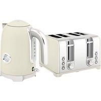 HOMCOM Retro 3000W Kettle and Toaster Set - Grey