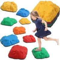Balance Stepping Stones for Kids, 9 PCS River Stones with Non-slip Bottom