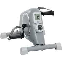 SPORTNOW Mini Exercise Bike, Sit Down Pedal Exerciser with 8-Level Quiet Magnetic Resistance and LCD Display, Portable Under Desk Bike for Arm and Leg Home Gym Office Workout, Grey