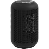 1500W Ceramic Electric Heater, Space Heater with Fan, Timer, Black