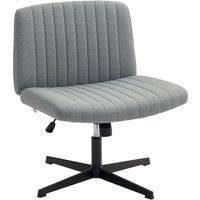 Office Desk Chair No Wheels with Wide Seat, Thick Padding for Home