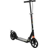 AIYAPLAY Kids Scooter with 4 Levels Adjustable Handlebar, Dual Brake System, 200mm Wheels, ABEC-7 Bearings, Black
