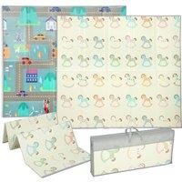 AIYAPLAY Foldable Double-Sided Baby Play Mat, for Toddlers, Bedrooms, Nurseries, Playrooms