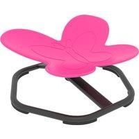 AIYAPLAY Butterfly-Shaped-kids Swivel Chair, Sensory Spinning Chair for Balance, Coordination Training, Pink