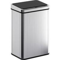 40L Sensor Bin with Soft-Close Lid, Stainless Steel Kitchen Bin, Silver Tone
