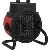 HOMCOM 2000W Portable Ceramic Electric Heater with Fan - Red