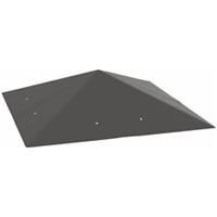 Outsunny 3 x 3(m) Gazebo Canopy Replacement Cover with Drain Holes, Grey