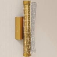 Modern Indoor Spiral Wall Light 2 Pack, Colour Temperature Adjustable, Gold