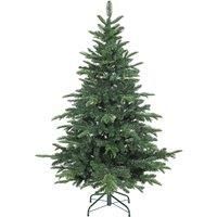 HOMCOM 5ft Artificial Christmas Tree with Realistic Branches, Easy Assembly - Green