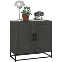 HOMCOM Modern Sideboard, Freestanding Sideboard Storage Cabinet with Adjustable Shelf and 2 Doors for Living Room, Grey