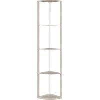 Modern Floor Lamp with 5-Tier Shelves and RGB Light for Bedroom Office