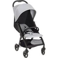 AIYAPLAY Travel Stroller, Lightweight Pushchair, Compact Buggy with Canopy, Basket and Multi-Position Recline, Light Grey
