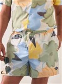 UNION WORKS Pastel Floral Printed Swim Shorts S