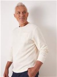 UNION WORKS Cream Waffle Henley T-Shirt XXXL
