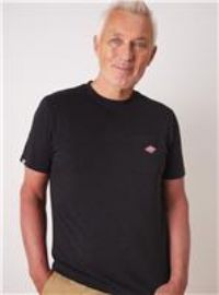 UNION WORKS Black Logo Pocket T-Shirt L