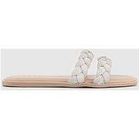 Office Secretly Embellished Sandals - Silver