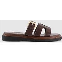 Office Stevie Buckle Sandal - Chocolate