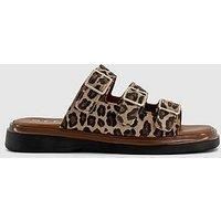 Office Savana Triple Strap Sandals - Leopard