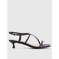Office Hardware Statement Heeled Sandals - Black