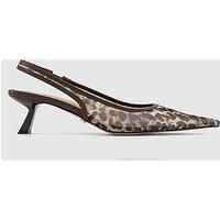 Office Million Mesh Slingback - Leopard