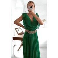 Bryanna Pleated Maxi Dress