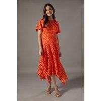 Coast Orange Midi Dress Womens Occasion Dresses