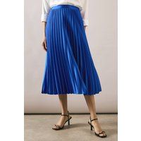 Womens Satin Pleated Skirt