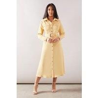 Wallis Yellow Shirt Dress Womens Daywear Dresses
