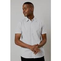 Mens Off White Geo Print Short Sleeve Shirt - Xl