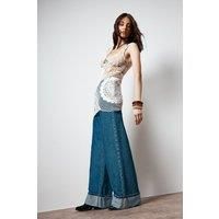 Premium Crochet Embroidered Patched Scoop Neck Mini Dress