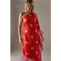 Warehouse Coral Pink Dress Womens Occasion Dresses