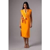 Coast Orange Midi Dress Womens Occasion Dresses