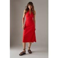 Warehouse Red Dress Womens Daywear Dresses