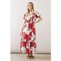 Wallis Red Fit & Flare Dress Womens Daywear Dresses