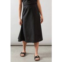 Womens Linen Midi Skirt