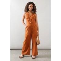 Wallis Chestnut Jumpsuit Womens Daywear Jumpsuits