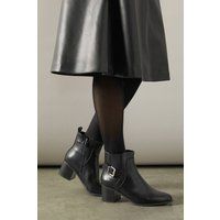 Good For The Sole Black Ankle Boots Womens Daywear Boots