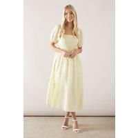 Wallis Yellow Fit & Flare Dress Womens Occasion Dresses